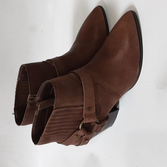 Bella Vita Women's Bronx Western  festival leather ankle Boots  7.5M rodeo Y2K - Picture 4 of 13